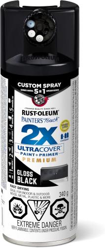 Rust-Oleum Stops Rust®
Protective Enamel Custom Spray
5-in-1 - Black, 340g