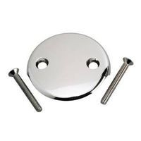 2-Hole Overflow Plate, Chrome - M1919