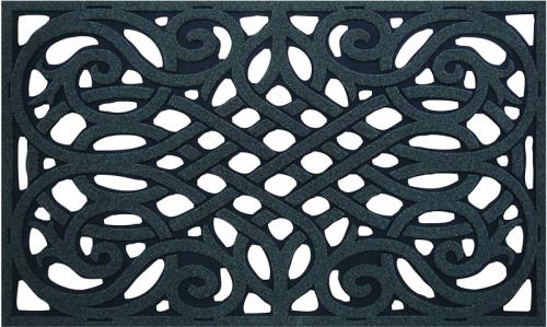 Flock Dye Cut Pattern Door Mat, 18"x30"