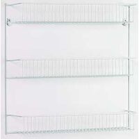RACK 3-TIER DOOR/WALL EPOXY WHITE
