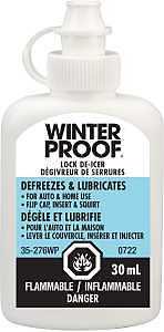 WinterProof Lock De-Icer, 30 mL Bottle, Liquid