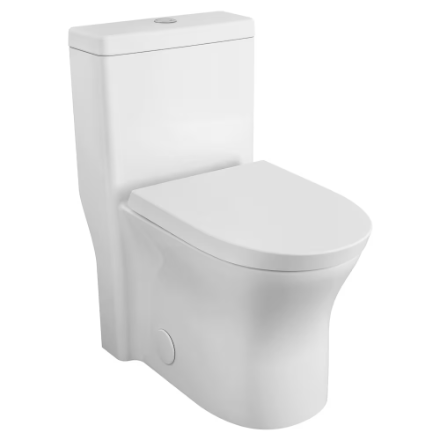 Cosette One-Piece Toilet Dual Flush - Standard Height Elongated with Seat