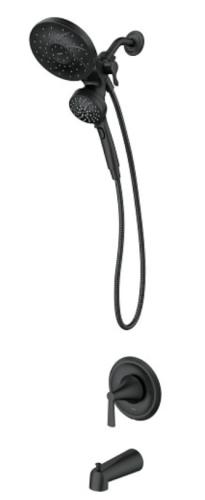 MOEN Tub/Shower Faucet Mikah Series Posi-Temp Black