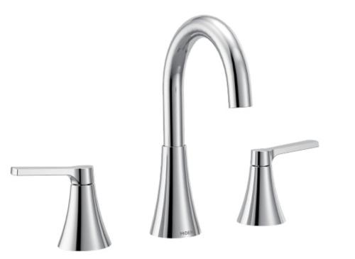 MOEN Lavatory Faucet Mikah Series Chrome 2 Handle