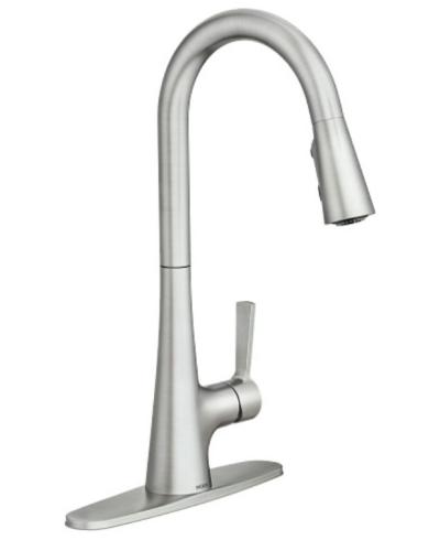 MOEN Kitchen Faucet Mikah Series High Arc Pull Down  Spot Resist. Stainless