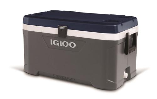 Igloo Maxcold Latitude Series 49972 Cooler, 70 qt Cooler, Polyurethane, Blue/Gray, 5 days Ice Retention