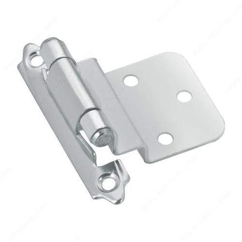 Semi-Concealed Self-Closing Hinge  Brushed Nickle