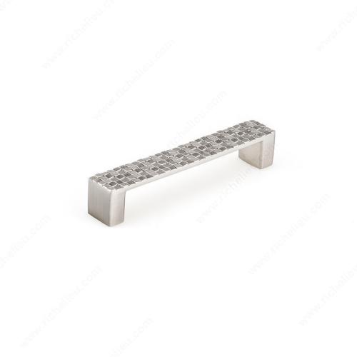 Modern Metal Pull Brushed Nickle 128mm