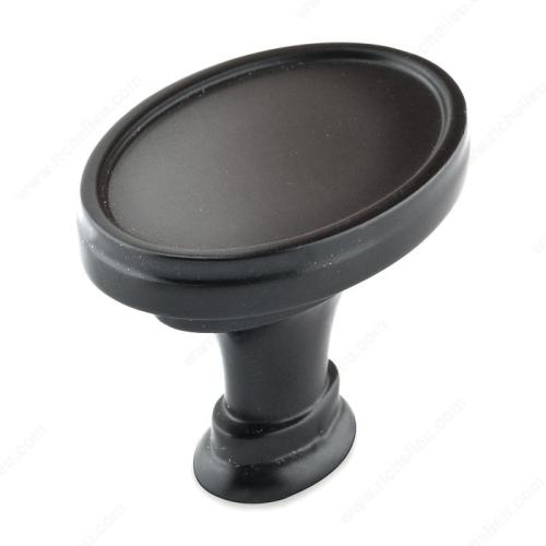 Transitional Metal Knob Matte Black 39mm
