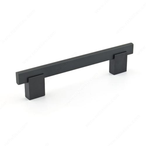 Modern Aluminum Pull Matte Black 128mm