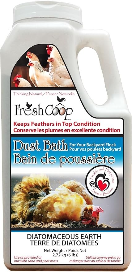 DUST BATH FRESH COOP FOR BACKYARD FLOCK 6LB DIATOMACEOUS