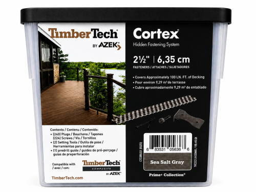 CORTEX Screws/Plugs Sea Salt Grey 100 Pack