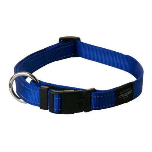ROGZ Fanbelt Collar Lrg. Blue