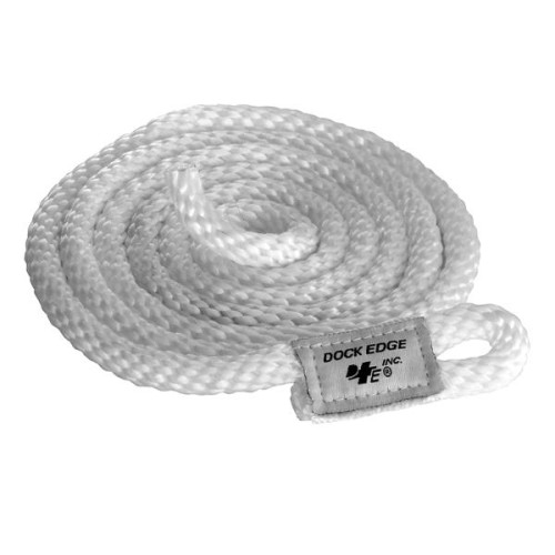 DOCK FNDR LINE 3/8X5' 2PK WHITE