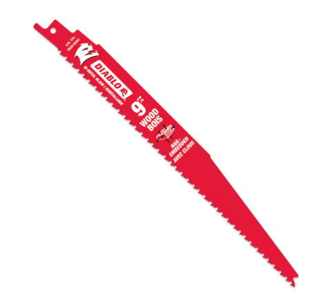 DIABLO 9" 4/6 TPI Nail-Embedded Reciprocating Blade (5pk)