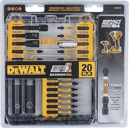 20pieces FLEX TORQ SET DEWALT