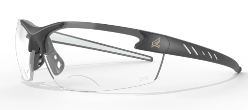 Zorge G2 - Safety/Sun Glasses Clear 2.0 Progressive Magnification Lenses - Black Frame