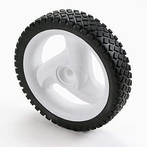 WHEEL 8X1.75 PLAST WHT OFF/GR
