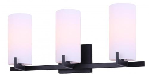 Carnarm Bishop 3 Light Vanity - Matte Black