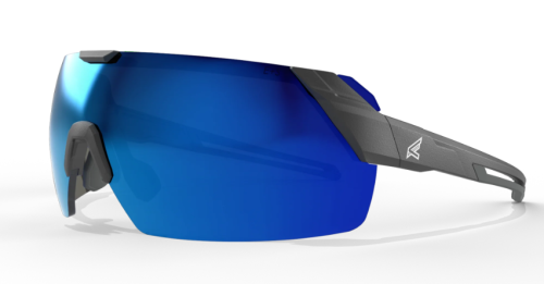 Makalu - Safety/Sun Glasses Polarized Blue Mirror Lens - Black Frame
