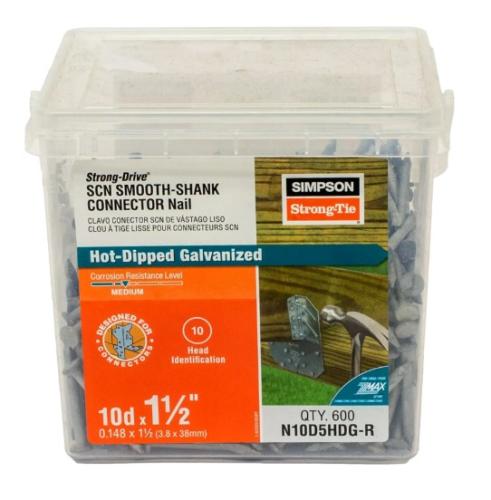 SIMPSON STRONG TIE 10D X 1-1/2 INCH HDG NAIL - 600 COUNT