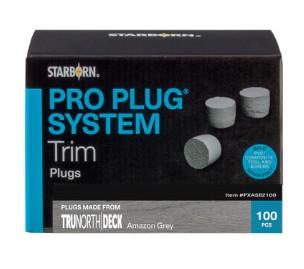 WoodGrain Pro Plug - Stone Grey, 100pk