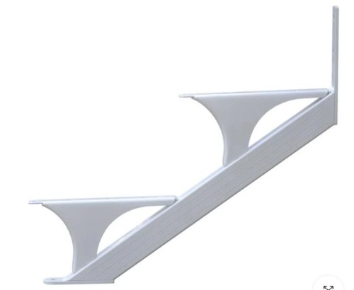 REGAL IDEAS ALUMINIUM 2 STEP STRINGER 2PK WHITE