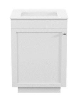 Vanity 18" X 17" With Sink And Countertop  - Soft Close Doors