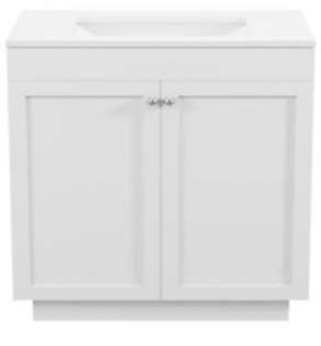 Vanity 30" X 18" Soft Close Doors White