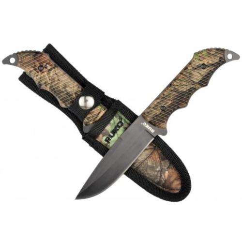 CAMO HUNTING KNIFE - ALUMINUM HANDLE