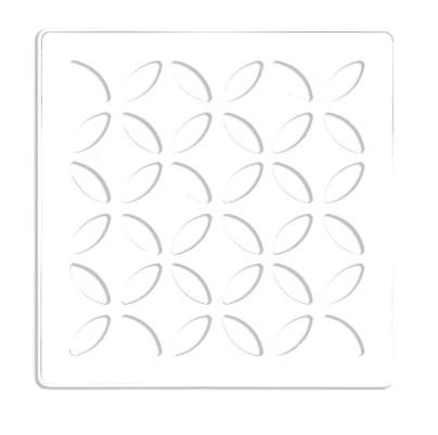 SCHLUTER Kerdi-Drain Grate Kit 4" - Matte White