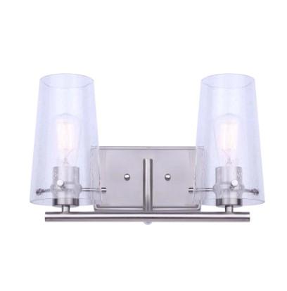 Canarm Vivien 2 Light 14" Vanity Light Wall Light - Brushed Nickel