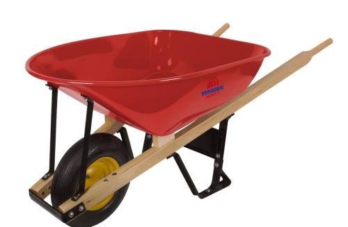 Wheelbarrow 5 Cf Timber Mart Red Steel