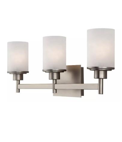 CANARM Lyndi 3-Light Vanity Fixture - Brushed Nickel