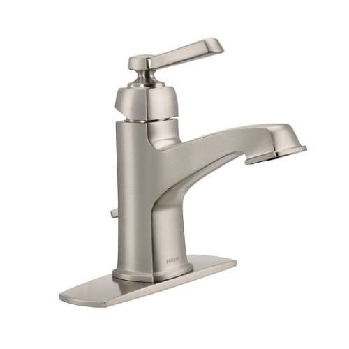 MOEN Lavatory Faucet Boardwalk Series Brushed Nickel One Handle