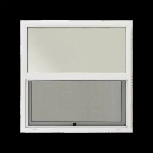 2630 SH White Vinyl Single Hung Window 29.5" x 35.5" | Low-E Over Obscure Glass + Screen | Nail-On