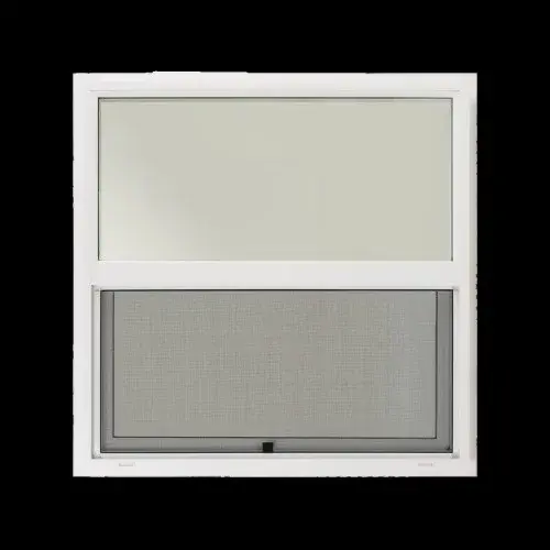 3050 SH White Vinyl Single Hung Window 35.5" x 59.5" | Low-E Over Clear Glass + Screen| Nail-On