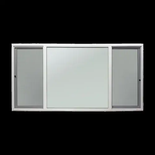 8030 XOX White Vinyl Sliding Window 95.5" x 35.5" | Low-E Over Clear Glass + Screen | Nail-On