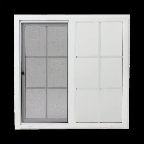 2630 XO White Vinyl Sliding Window 29.5" x 35.5" | Low-E Over Clear Glass + DVL + Screen | Nail-On