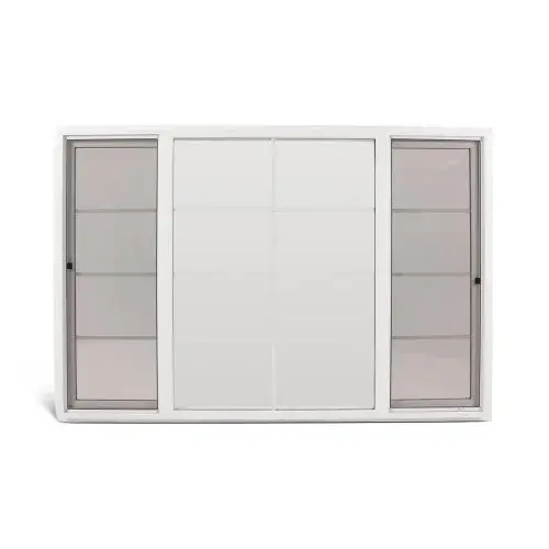 8030 XOX White Vinyl Sliding Window 95.5" x 35.5" | Low-E Over Clear Glass + DVL + Screen | Nail-On