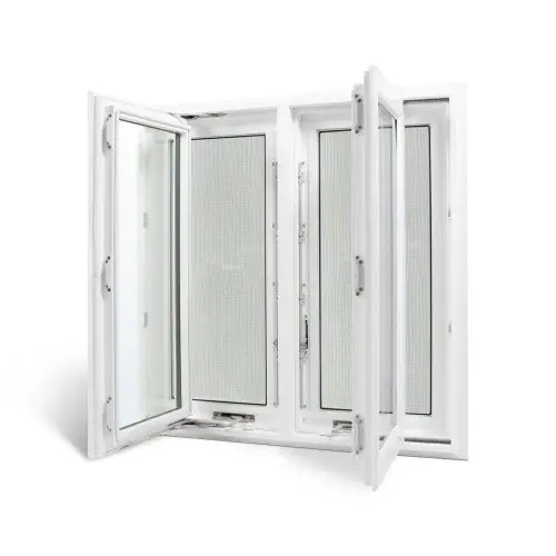 71.5" x 59.5" Double Casement Vinyl Window (Left & Right Hinged)