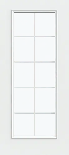 2868 RH 10-LITE WHT FG DB 4-9/16 FJ FIXED MILL THRESHOLD 33.5" X 81.5" NET FRAME