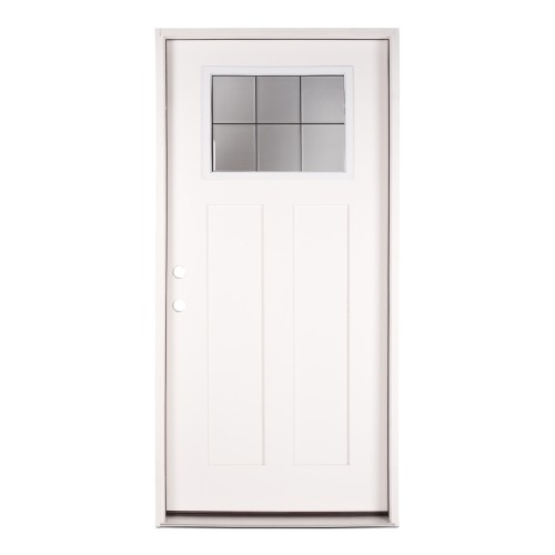 3068 LH 6 LITE WHT FIBERGLASS DB 4-9/16 FJ FIXED MILL THRESHOLD 37.5" X 81.5" NET FRAME