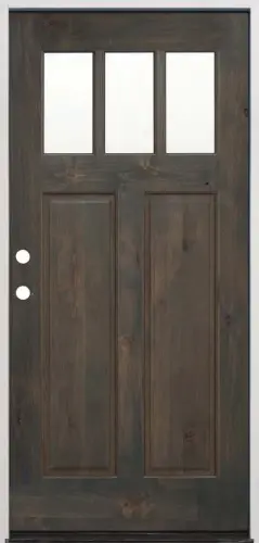 WEATHERED ASH 3 LITE RH 37-5/8" X 81-1/2" NET FRAME ALDER