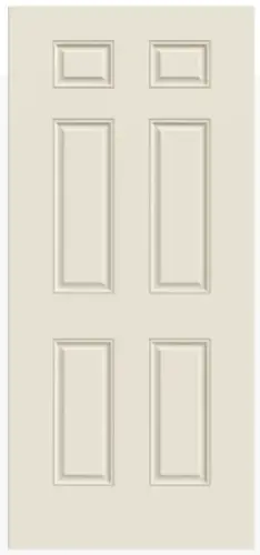33.5" x 81.75" 20-Minute Fire Rated 6-Panel Interior Door with 4-9/16" FJ Jamb - Left Hand