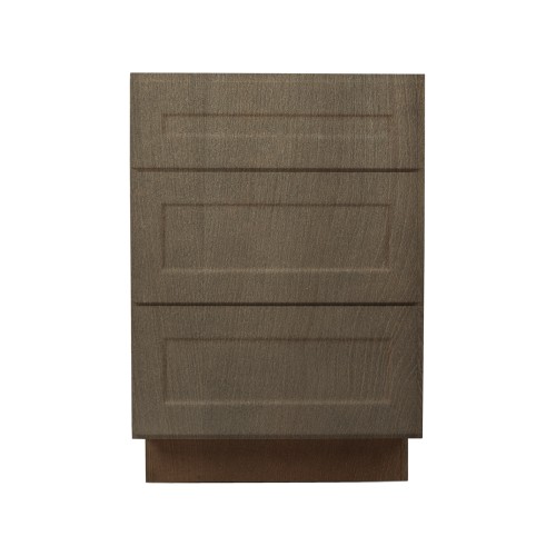 B3D24 Mystic Grey DTSC Dwr, Base 3 Drwr, 24 x 34.5 x 24
