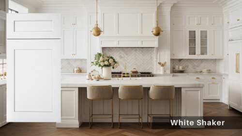 W3024 WALL CABINET 30"W×12"D×24"H-2DR-2 SHELVES Seamless White Knock Down RTA