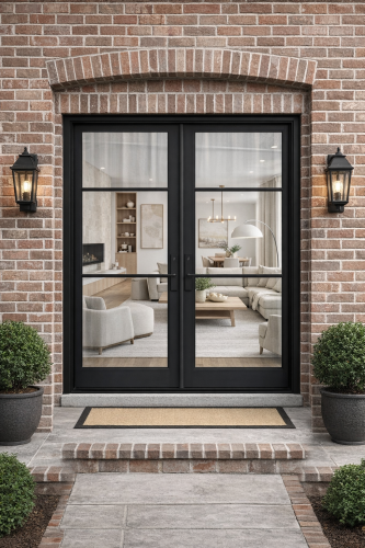 IRON 3 LITE SLIM DOUBLE DOOR LH
NET FRAME 74.5"X81"