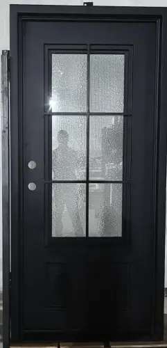 JRSD13 LH 6LITE IRON DOOR 38"X81" NET FRAME