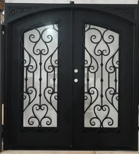 JRSD04 RH HEART IRON DOUBLE DOOR 74"X81" NET FRAME